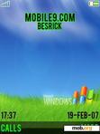 Download mobile theme Grassy Black Windows