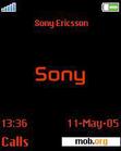 Download mobile theme Red Sony-Ericsson