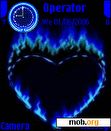 Download mobile theme blue heart