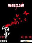 Download mobile theme Bloody butterflys