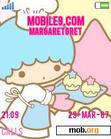 Download mobile theme Little Twin Stars - Baking cakes