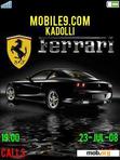 Download mobile theme Ferrari Black