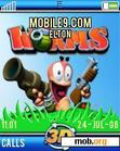 Download mobile theme Worms 3D