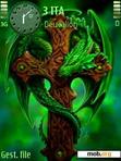 Скачать тему green dragon by notturno