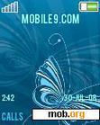 Download mobile theme blue butterfly