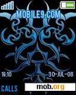 Download mobile theme blue tribal
