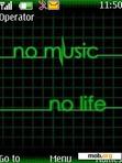 Скачать тему no music no life