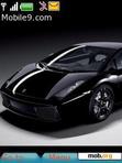 Скачать тему Black Lamborghini