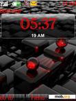 Download mobile theme swf red ball digital clock