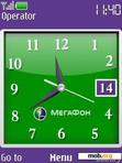 Download mobile theme Megafon Clock