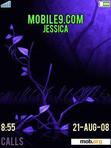 Download mobile theme blue purple nature animated