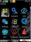 Download mobile theme Neon Menu Icons