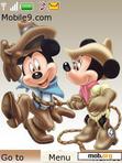 Download mobile theme Mickey n minnie