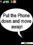 Download mobile theme put the phone down and move away