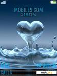 Download mobile theme Animated Water Heart