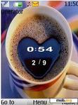 Download mobile theme swf coffee clock