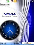 Download mobile theme Nokia SWF Clock