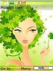 Download mobile theme Green Nature Girl