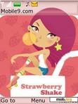 Download mobile theme Strawberry Shake Girl