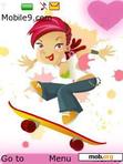 Download mobile theme Cool Skater Girl