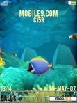 Download mobile theme Animated Aquarium