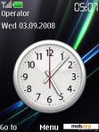 Скачать тему Vista Clock v.2