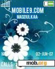 Download mobile theme withe flower