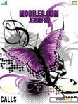 Download mobile theme purple butterfly