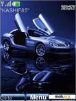 Download mobile theme animated blue car