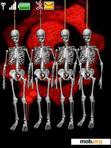 Download mobile theme Hanging Skeletons