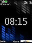 Download mobile theme Clock_XM Blue