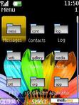 Download mobile theme Rainbow Flower