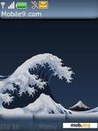 Download mobile theme Hokusai Tsunami