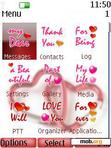 Download mobile theme Love Hearts