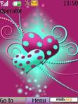 Download mobile theme Painted Hearts