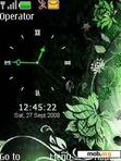 Скачать тему Green Lamour Clock