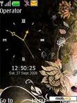 Download mobile theme Yellow Lamour Clock