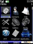 Download mobile theme Blue Nokia