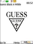 Скачать тему Guess Black n White