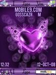 Download mobile theme purple love you