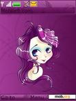 Download mobile theme PurpleTone(Girl)