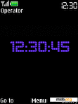 Download mobile theme Falling Clock Blue