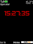 Download mobile theme Falling Clock Red