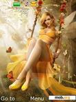 Download mobile theme fairy yellow