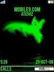 Download mobile theme animated  Green Gost screen