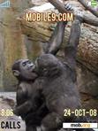 Скачать тему KISSING CHIMPS