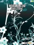Download mobile theme Azura Flower teal