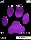 Download mobile theme purple paw
