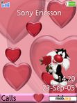 Download mobile theme Baby Sylvester in love