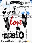 Скачать тему i love music